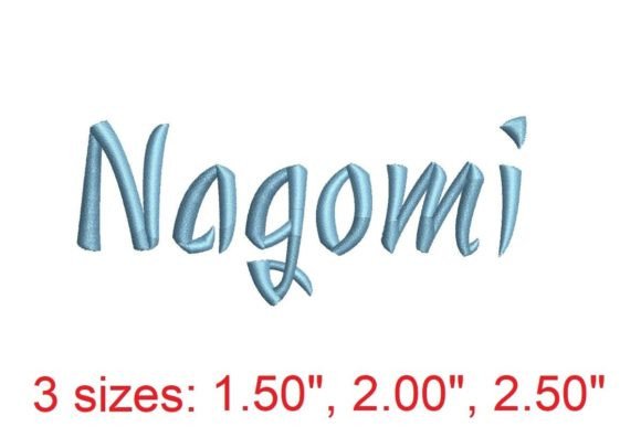 Download Nagomi Embroidery Font - Premium Resources