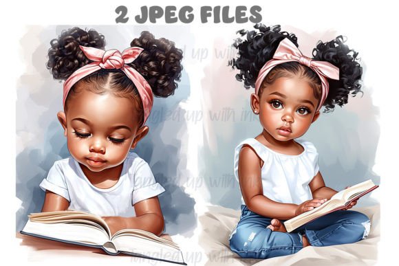 Download African American Girls Clipart Set 5 - African Collection