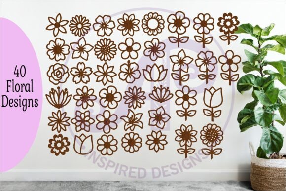 Download 40 Flower SVG Bundle, Floral Cut Files - Cut files Collection