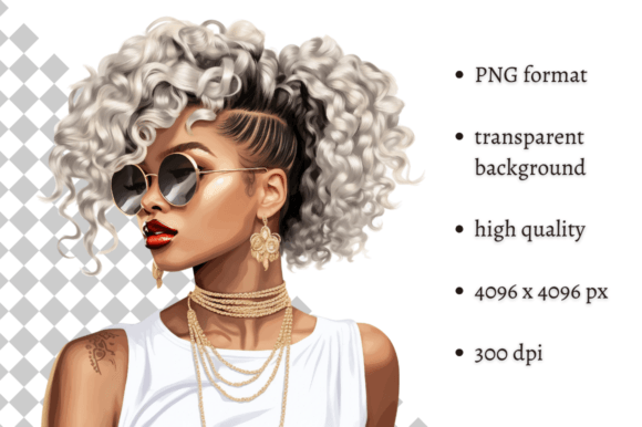 Download African American Fashion Girl Clipart - African Collection