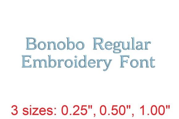 Download Bonobo Regular Embroidery Font - Premium Resources